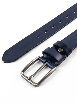 Мужской кожаный ремень Dierhoff ДРК 3054/2-40 Синий - Sergio valentini фото 8