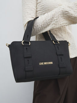 Женский тоут LOVE MOSCHINO BUCKLED UP Артикул 4561233, черный  фото 2