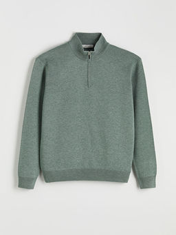 Dik Yaka Erkek Triko Kazak