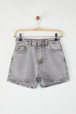 TRENDYOLMILLA Koyu Mavi Yuksek Bel Denim Sort TWOSS23SR00199  фото 5