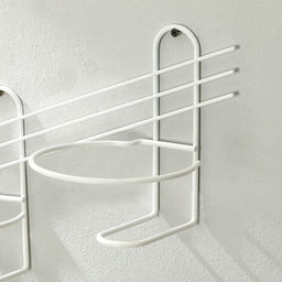 Подвес для кашпо, настенный, d=16 см, белый, «Косая-2»