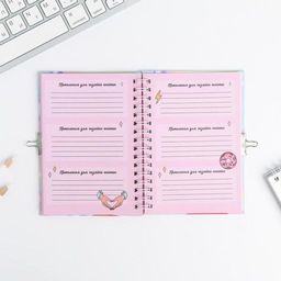 Анкета в твердой обложке на замочке А6 40 л Моя анкета - Artfox фото 8