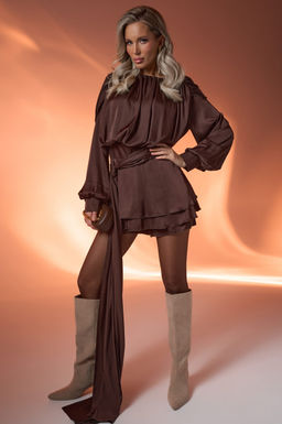 Платье Муза (шоколадный)