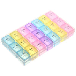 Таблетница - органайзер 21 ячейка "VOSTOKDOM", 21*12*3см