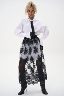 Кружевная юбка Пэрис (чёрный) - Эльза фото 10