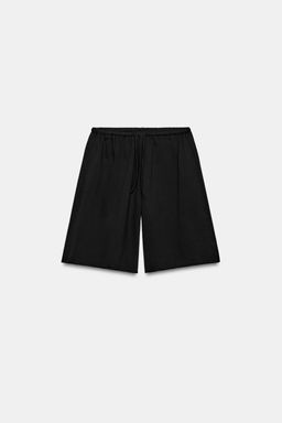 BERMUDA ALGOD?N CORDONES / Negro - Zara фото 3