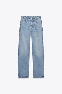 TRF STRAIGHT HIGH-WAIST JEANS - Zara фото 27
