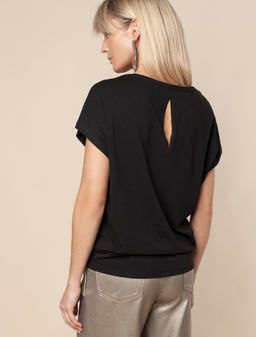 VILATTE / Футболка из премиального хлопка с авторским принтом фольгой фото 4