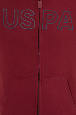 Мужской свитшот вишневого цвета Неожиданная скидка в корзине - U.s. polo assn фото 6
