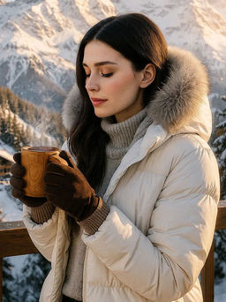 Перчатки Китай MKH 04.60-GG womens brown/beige - Modo gru фото 4