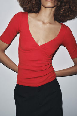 COTTON MODAL T-SHIRT - Zara фото 2