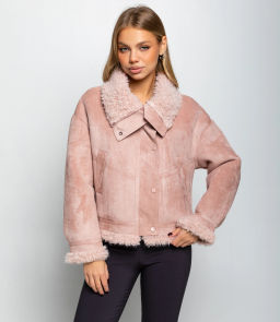 Дублёнка #КТ7580 (1), пудровый