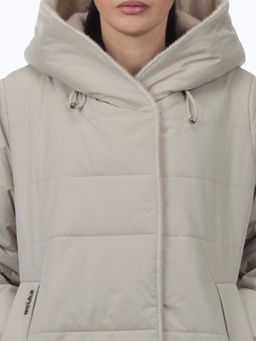M-9115 LT. BEIGE Пальто зимнее женское (верблюжья шерсть)