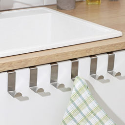 Крючки на дверь металлические Доляна Минимализм, 6 шт, серебристые - Simaland фото 3