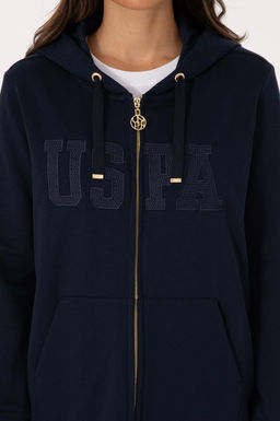 Kad_n Lacivert Basic Sweatshirt Sepette S_rpriz _ndirim - U.s. polo assn фото 6