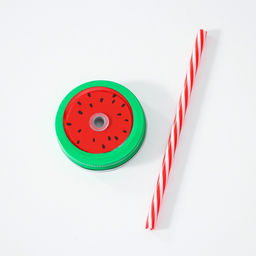 Банка стеклянная с крышкой и трубочкой Доляна Фреш, 450 мл, 11713 см, рисунок МИКС  фото 4