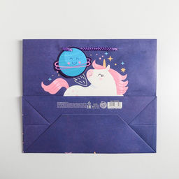 Цена за 2 шт. Пакет подарочный, упаковка, «Unicorn», 27 х 23 х 11.5 см