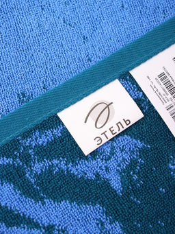 Полотенце махровое Этель Илья, 50?90 см, 100% хлопок, 420 г/м?, синее