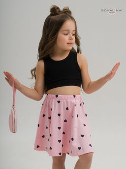 Костюм Мальвина КТ черный-черные сердечки - Sovalina фото 8