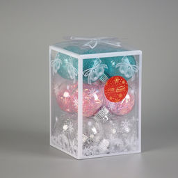 Ёлочные игрушки Калейдоскоп каприз, шары новогодние, d=6 см, набор 12 шт., МИКС - Зимнее волшебство фото 4