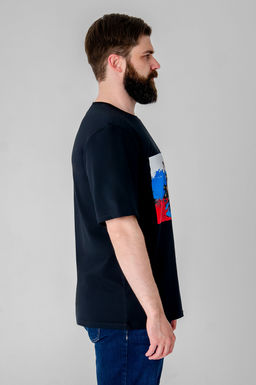 Арт. 614-146 Футболка мужская 50-60 (6 шт) Цвет:черный - Идеал фото 4