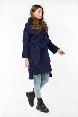 01-09406 Пальто женское демисезонное (пояс) - El podio фото 2