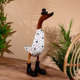 Сувенир «Утка ч/б», 45 см, дерево