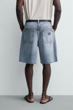 BERMUDA CHINO DENIM RELAXED FIT / Azul - Zara фото 3