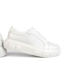 05-PDE35-3 GRAY Кроссовки женские (натуральная кожа)