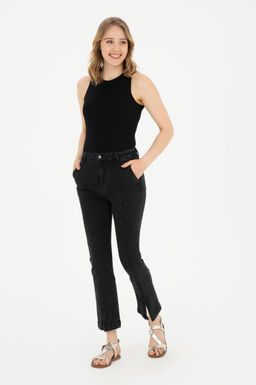 Женская черная базовая футболка без рукавов с круглым вырезом Неожиданная скидка в корзине - U.s. polo assn фото 4