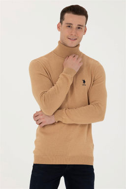 U. S. Polo Assn Мужской базовый свитер песочного меланжа - U.s. polo assn фото 10