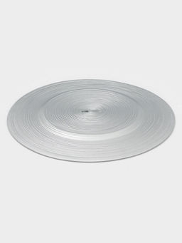 Тарелка подстановочная Wilson&Young Silvery, d=33 см, стекло, серебристая