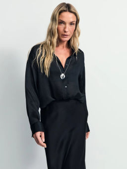 Базовая атласная блузка / Zarina