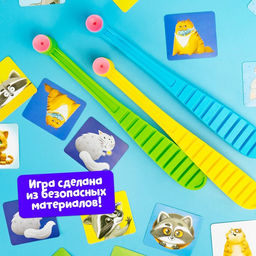 Настольная игра на реакцию и внимание Весёлые молоточки, котики-енотики - Лас играс kids фото 14