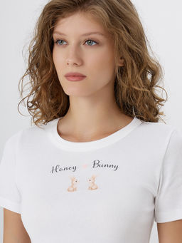 Футболка женская Mark Formelle белая с принтом фото 4