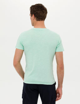 YESIL Slim Fit Bisiklet Yaka T-Shirt