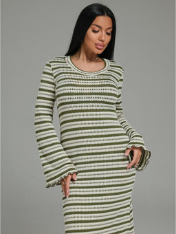 Амелия платье женское (бело-черный) - Lovetex фото 9