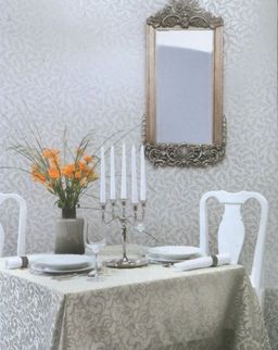 Скатерть арт. 12987/1/120, ВЕРСАЛЬ, цвет шампань, тефлоновая скатерть, размеры 120 см х 155 см,