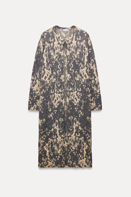 KNIT JACQUARD COAT - Zara фото 7