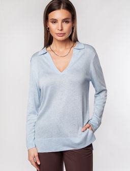 VILATTE / Джемпер тончайшей вязки из мягкой вискозы с эффектом меланж