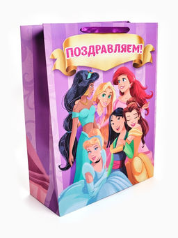 Пакет подарочный «Принцессы Дисней», XXL 46 × 61 × 20 см