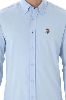 Erkek A__k Mavi Uzun Kollu Basic G_mlek Sepette S_rpriz _ndirim - U.s. polo assn фото 6