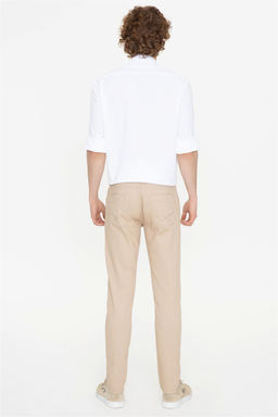 U. S. Polo Assn / Мужские брюки песочного цвета из парусины - U.s. polo assn фото 4