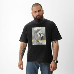 Футболка мужская MIST «Пивко» из вареного хлопка, черный, р-р L