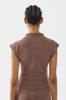 Top de punto con cuello perkins - H&m фото 8