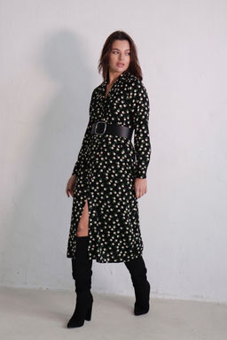 Платье-рубашка с английским воротником принт - Martichelli фото 182