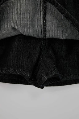 Siyah Kemer Detayl? Arkas? Etek Gorunumlu Denim Sort Etek TWOAW26SR00020