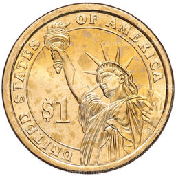 Монета 1 доллар 2013 года (D) США 25-й президент США Уильям Мак-Кинли