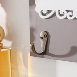 Настенные крючки декоративные «Два попугая и клетка», дерево, 20×0.5×26 см