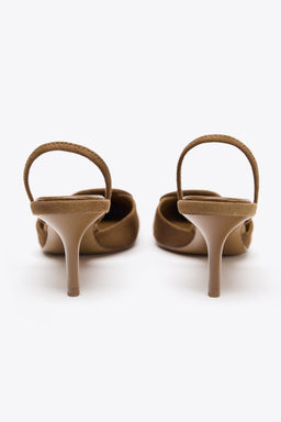 SLINGBACK SHOES WITH PIECE DETAIL - Zara фото 6